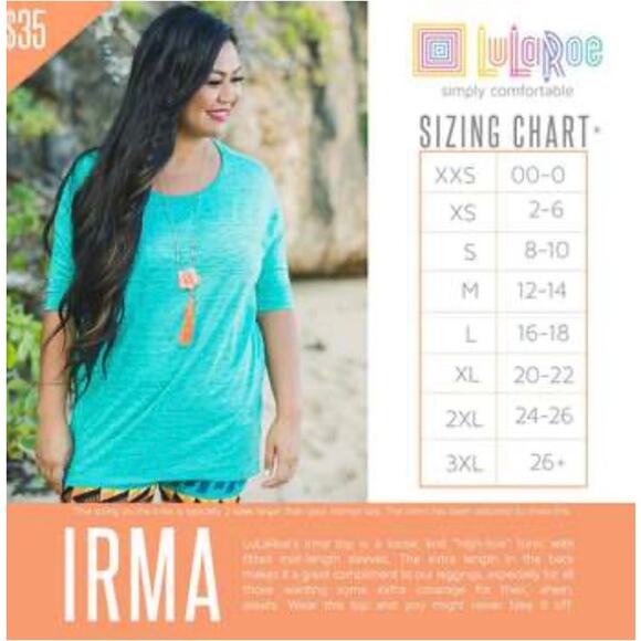 *NWT*  LuLaRoe "IRMA" Tunic -   Size X-Small - Picture 5 of 5